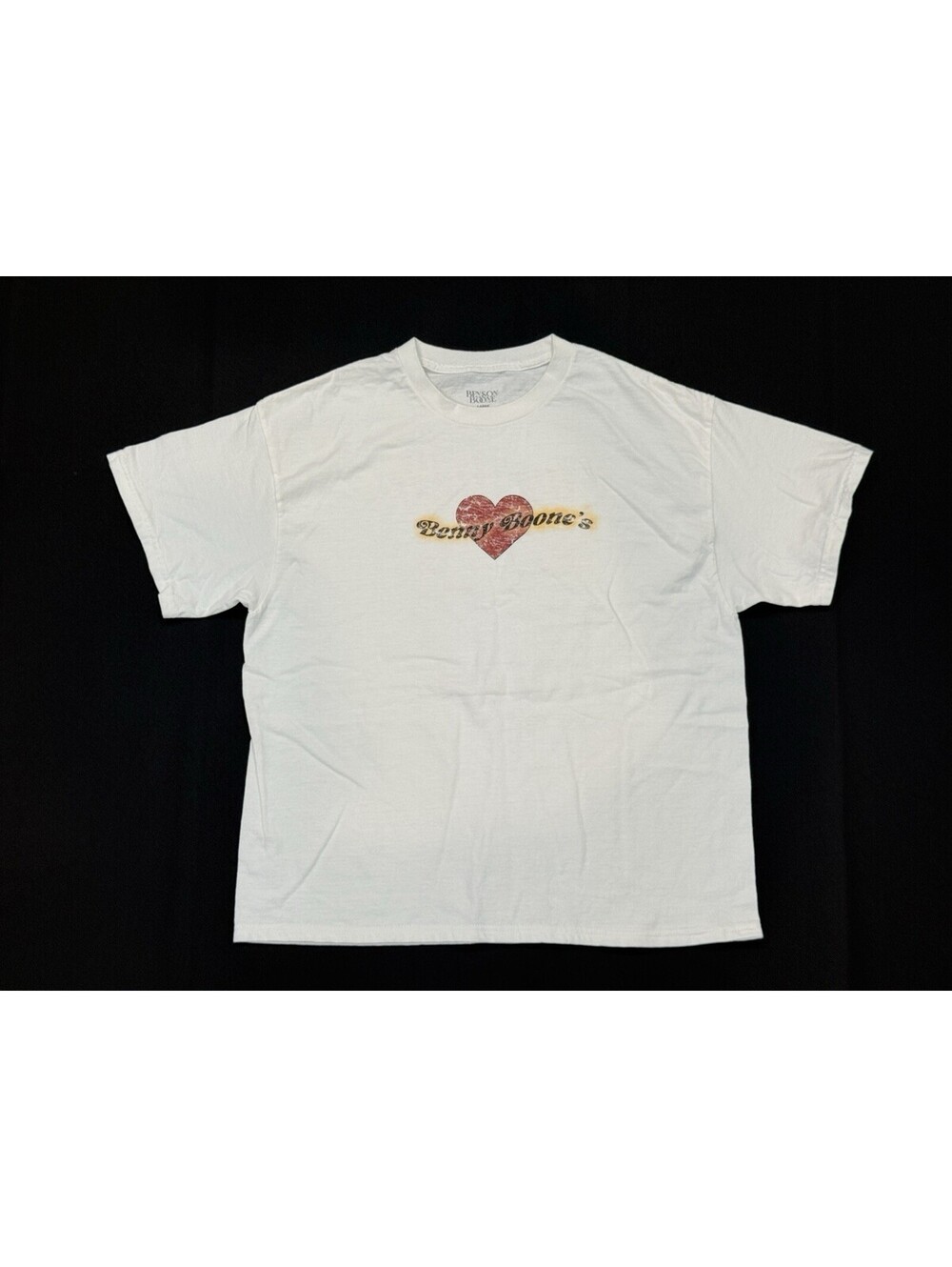Benson Boone Licensed American Heart T-Shirt Women’s Large White Good 2023 Tour